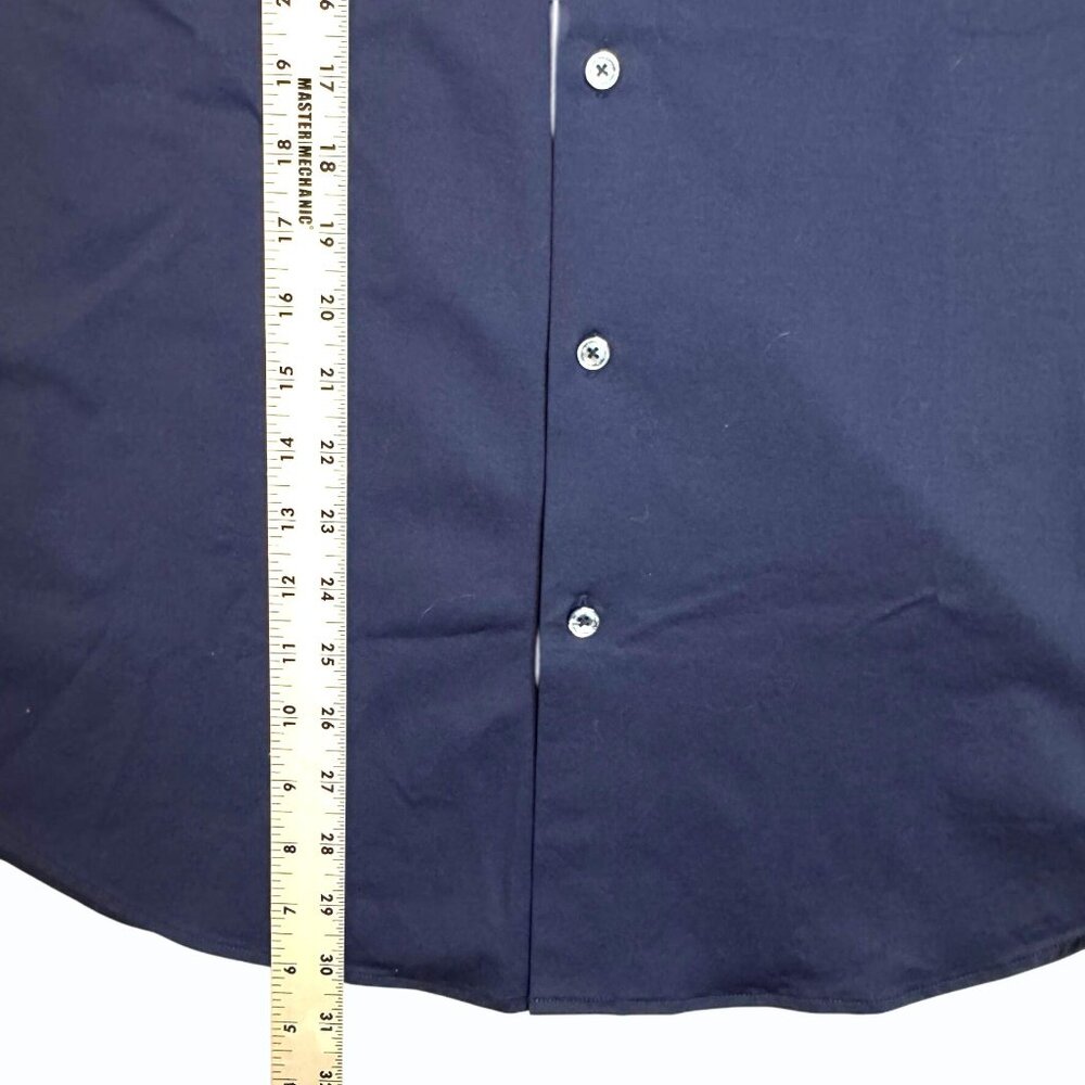Bugatchi OoohCotton® Solid Button-Up Shirt Mens L Stretch Capsule Luxury Tech - Picture 9 of 16